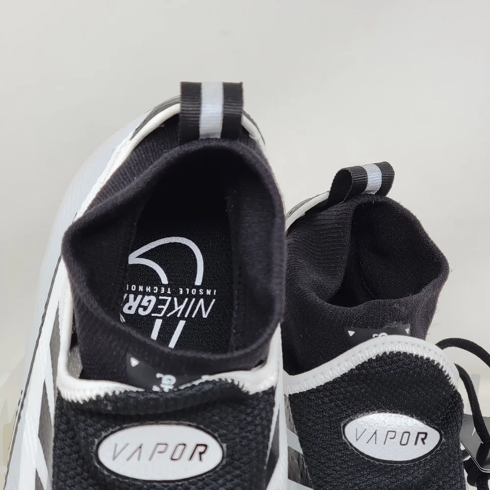 Nike Vapor Edge Pro 360 White Black Pure Platinum Football Cleats Men Size 13